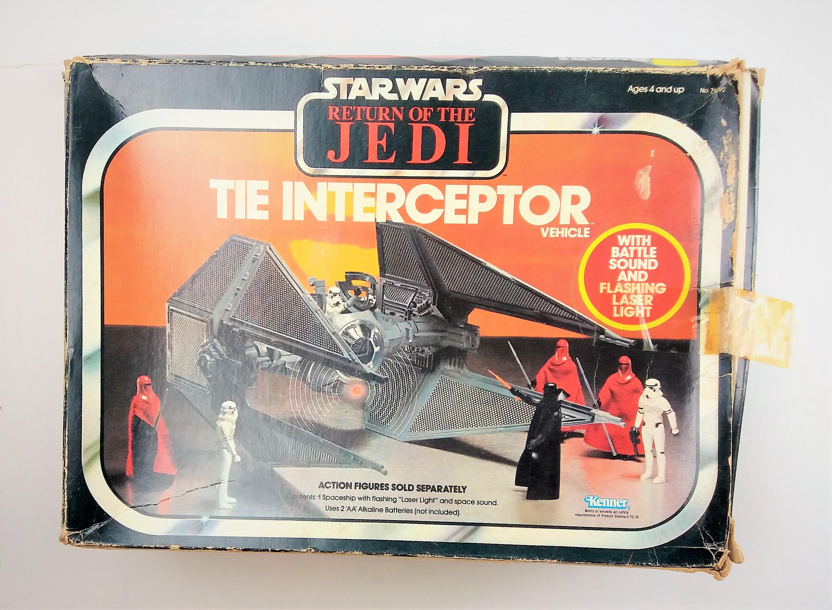 Star Wars TIE Interceptor Vehicle Vintage Empire Strikes Back