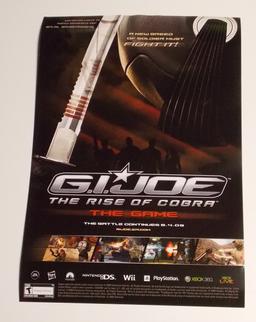 G.I. Joe "Rise of Cobra" 16" X 24" Double Sided Movie Poster