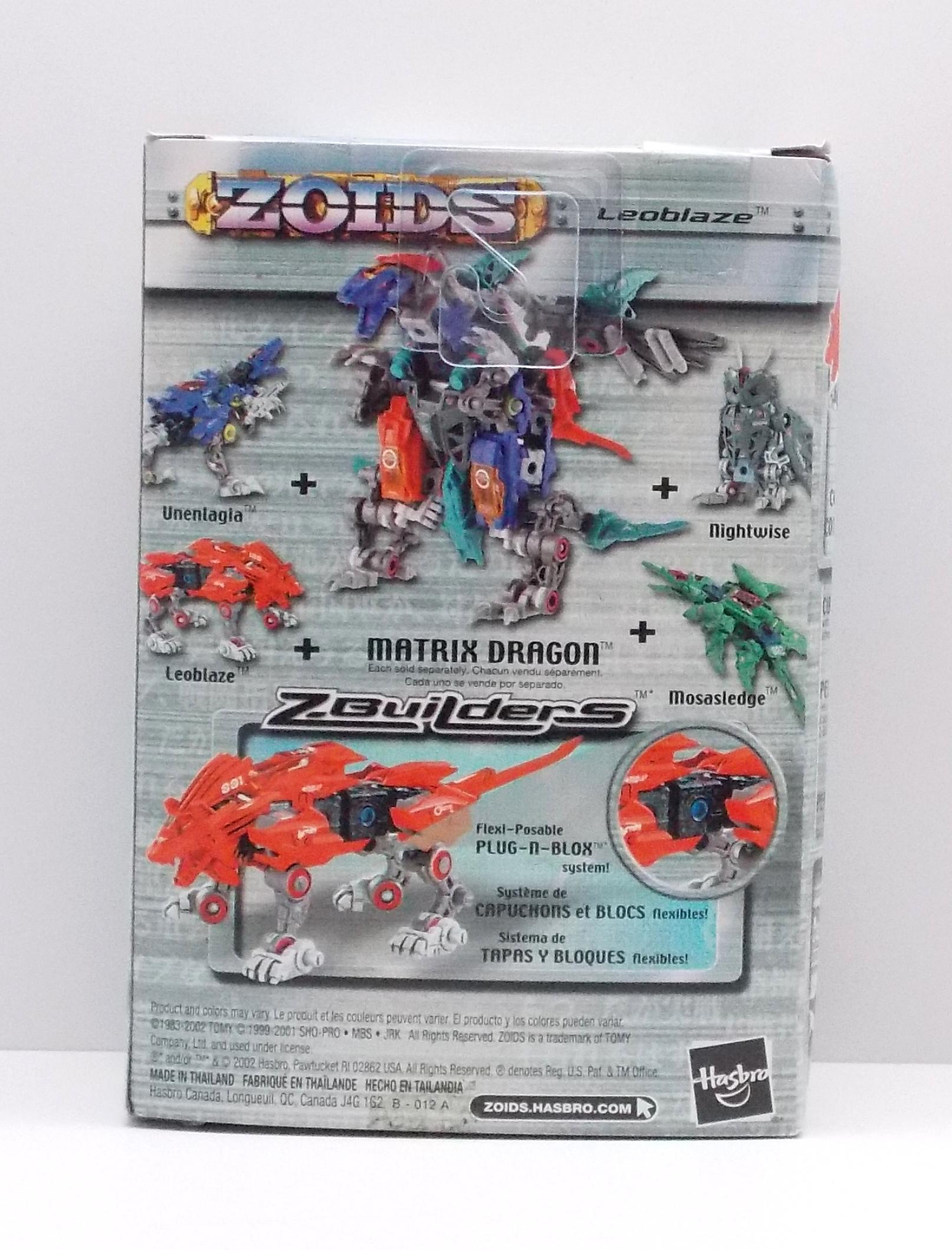 Zoids Leoblaze Plug-N-Blox Z-Builders Action Figure Model Kit