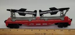 Vintage O-Gauge Lionel Train 6823 Speedy Gonzales Missile Flat Car