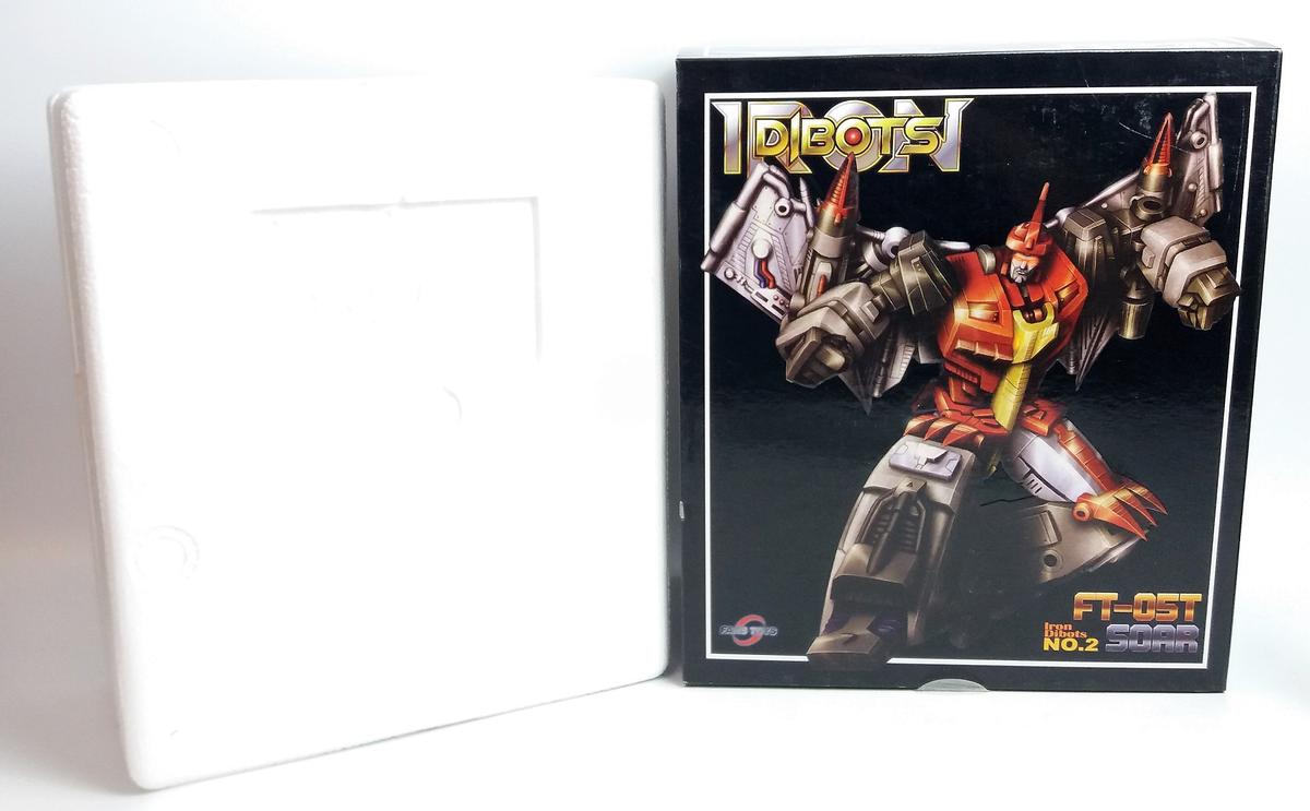 Box for Fans Toys FT 05T Red Soar Iron Dibots No 2 Dinobot Swoop  *PACKAGING ONLY - NO FIGURE*