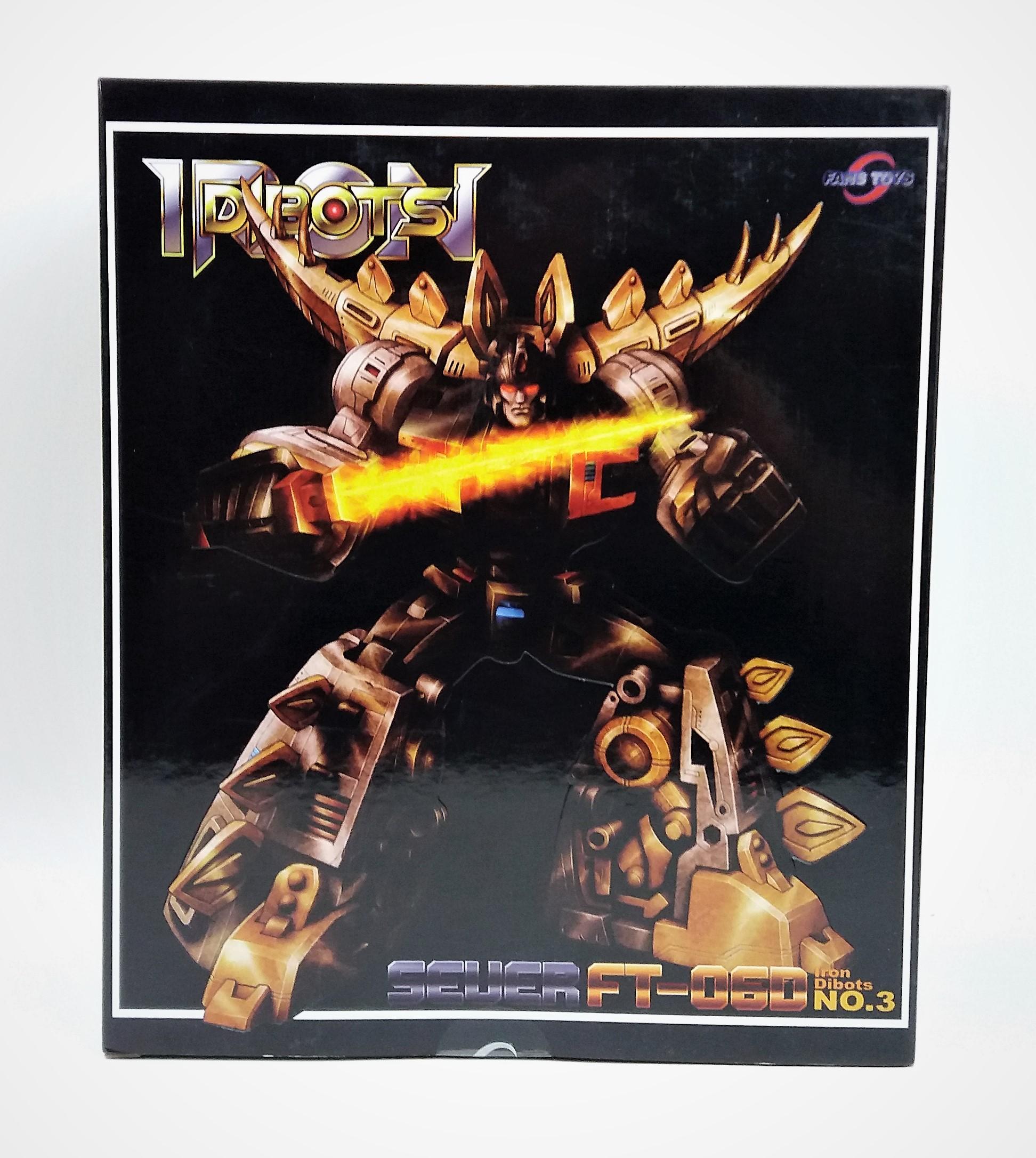 Box for Fans Toys FT 06D Sever Iron Dibots No 3 Dinobot Black Snarl  *PACKAGING ONLY - NO FIGURE*