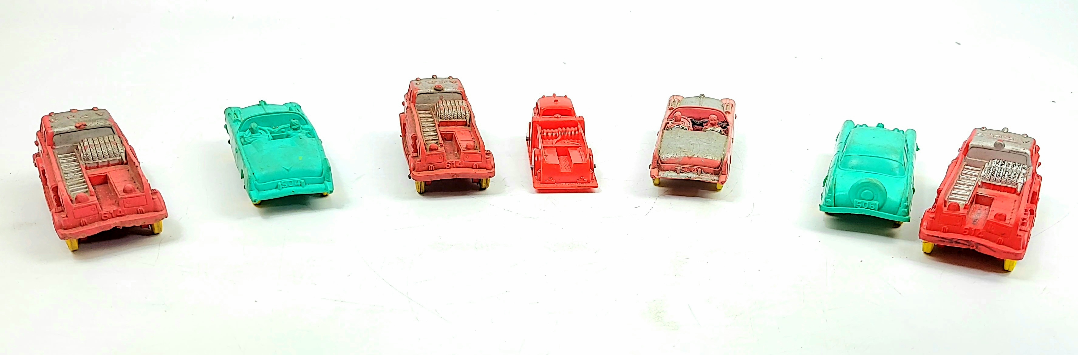 Vintage Auburn Rubber Vehicle Toy Grouping