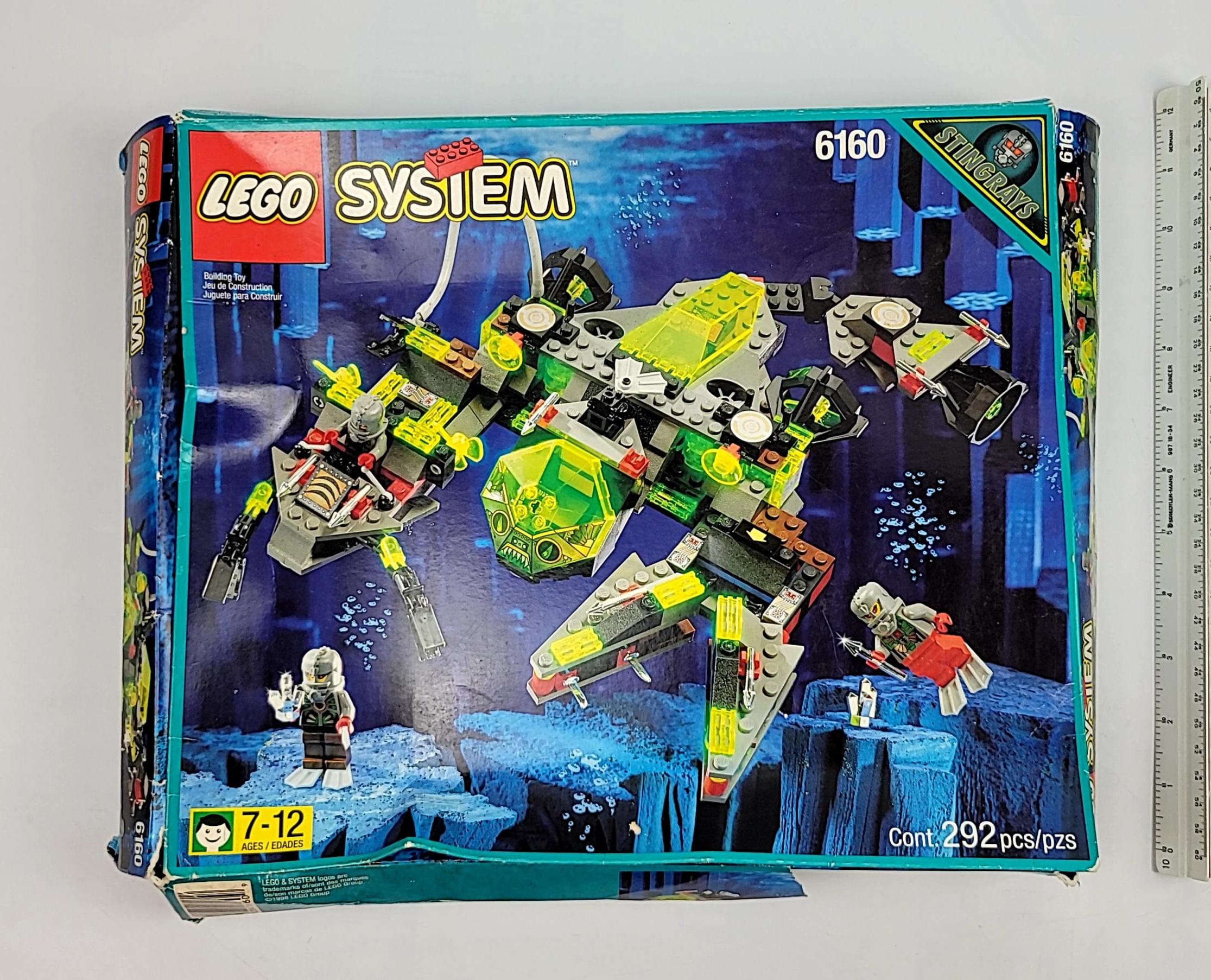 Lego System Set 6160 Aquazone Stingrays Sea Scorpion OPEN BOX *Incomplete*