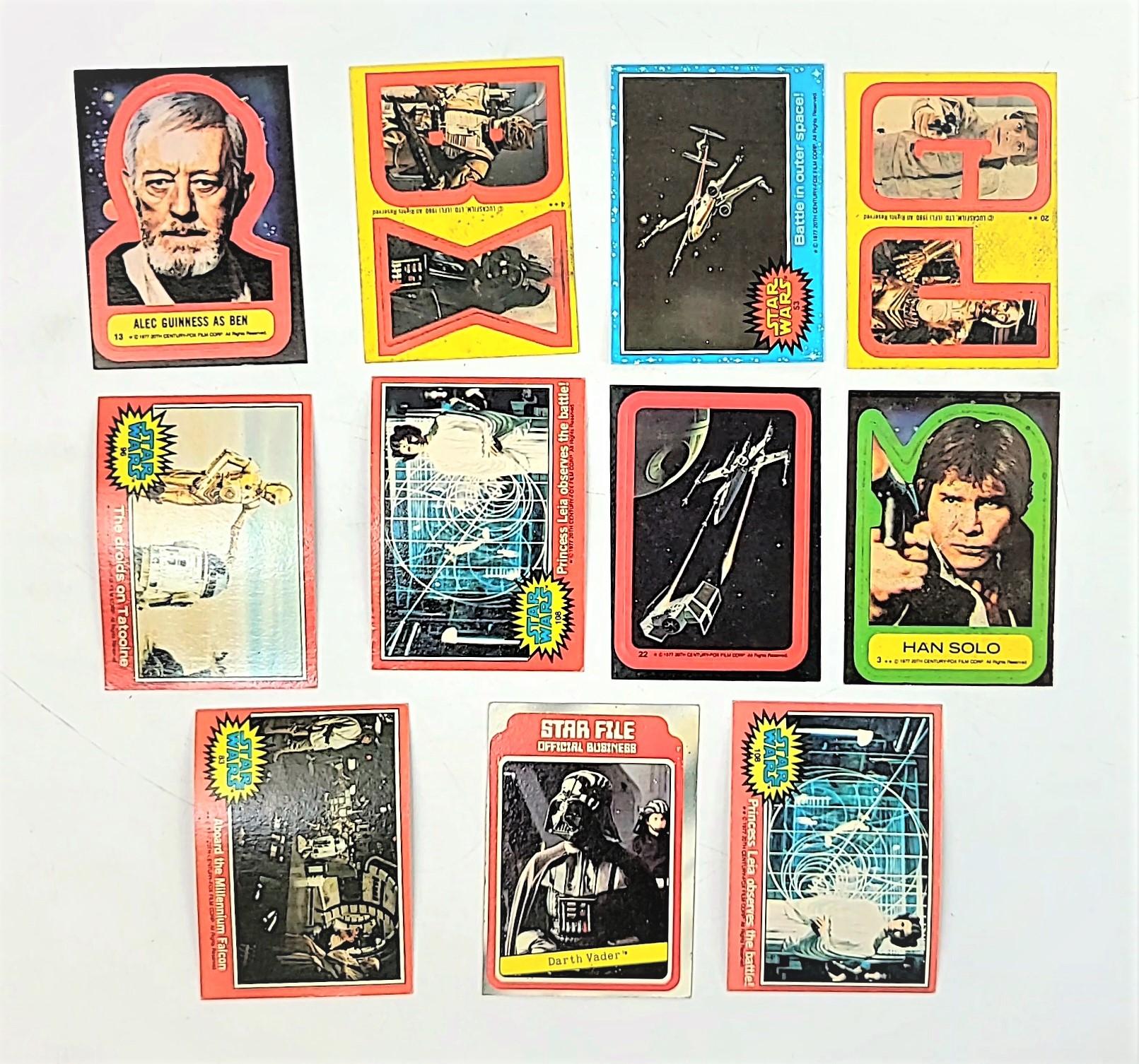 Star Wars Assorted Trading Cards Grouping