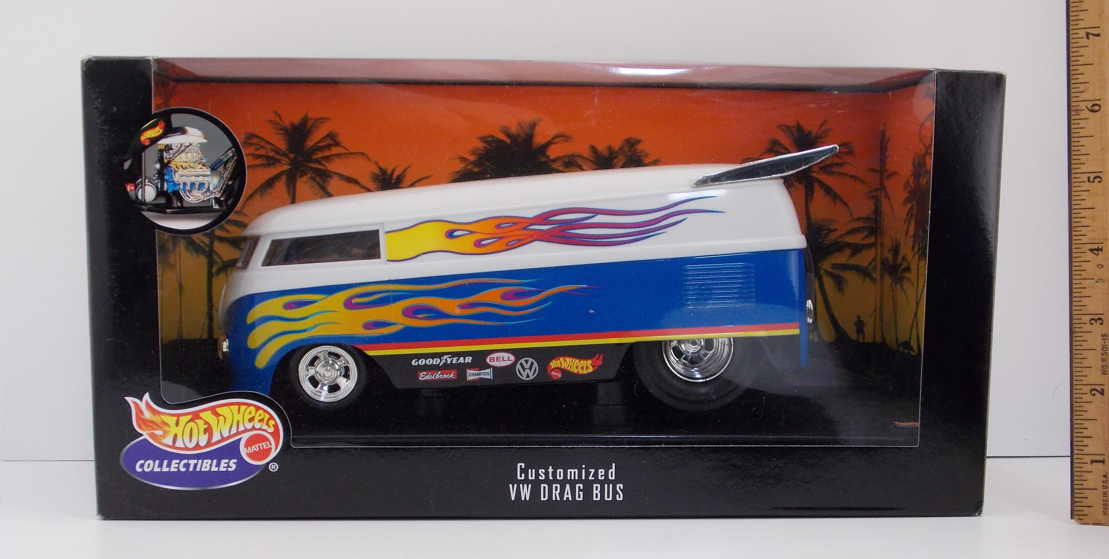 Hot Wheels 1:18 VW Customized VW Drag Bus Die Cast