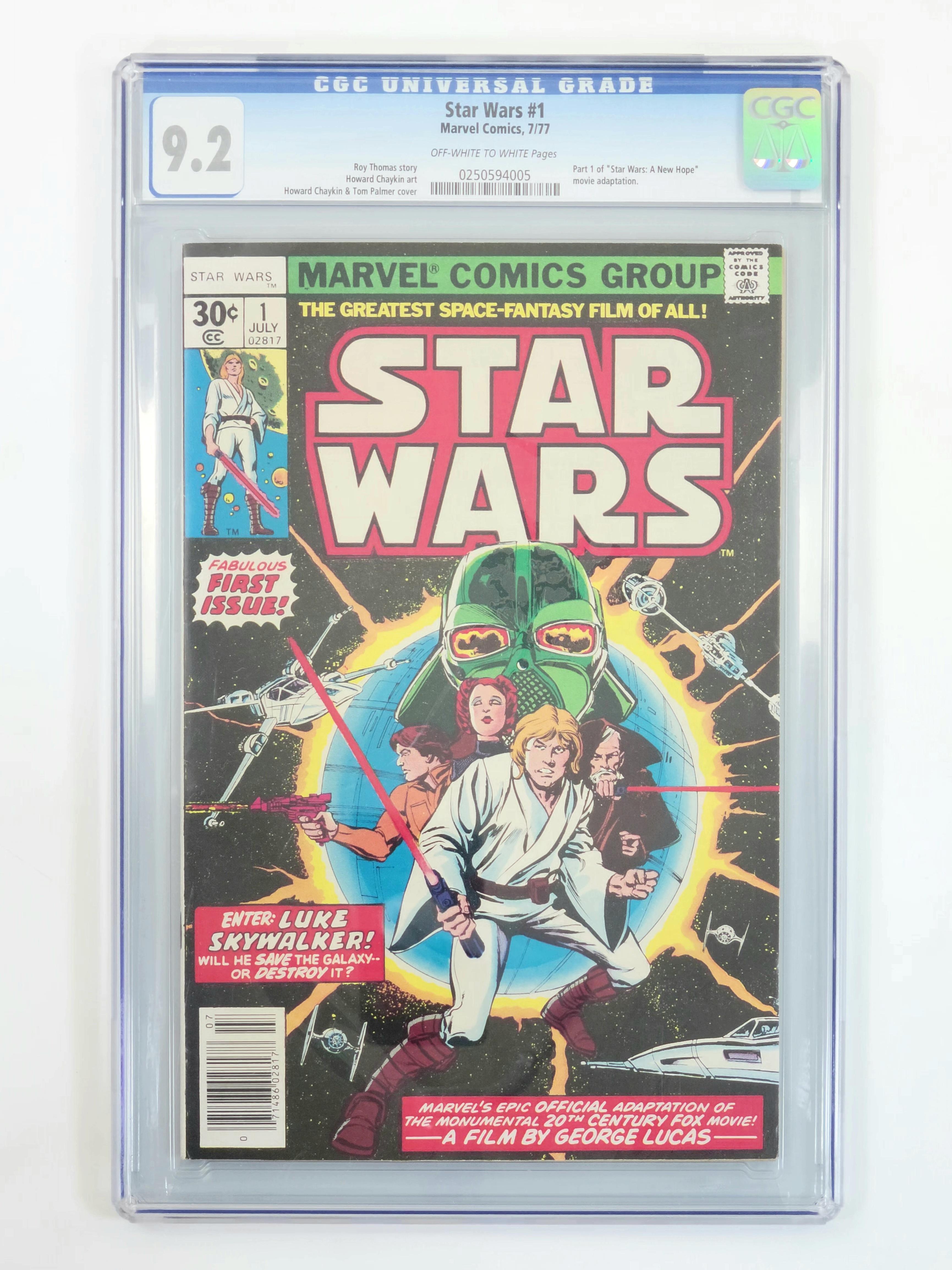 Star Wars, Vol. 1 (Marvel) #1 - Graded (CGC-9.2 Near Mint -)