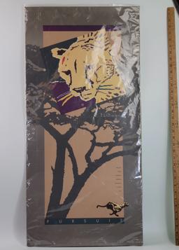 Large Vintage Tiger Motivational Poster