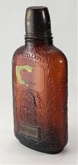 Antique Spiritus Frumenti Kentucky Whiskey Amber Pint Bottle