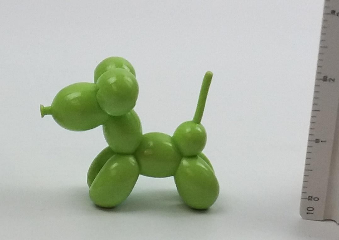 Miniature Lime Green Baloon Dog Kidrobot Souvenir