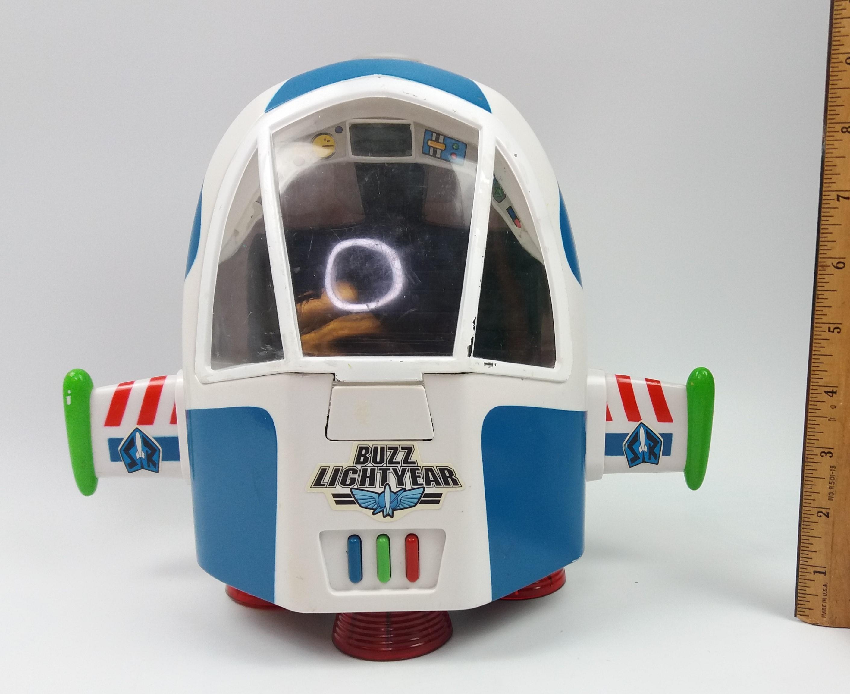 Vintage Buzz lIghtyear Disney/Pixar Toy Story Electronic Spaceship Toy - Thinkway
