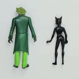 Vintage Kenner Batman Catwoman and Joker Action Figure Grouping