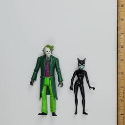 Vintage Kenner Batman Catwoman and Joker Action Figure Grouping