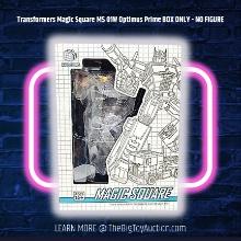 Transformers Magic Square MS 01W Optimus Prime BOX ONLY - NO FIGURE