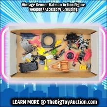 Vintage Kenner Batman Action Figure Weapon/Accessory Grouping