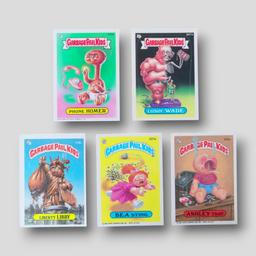 1988 Garbage Pail Kids Topps Trading Sticker Card Grouping