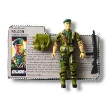 Falcon 1987 G.I. Action Figure Toy w/ File Card