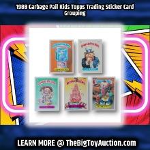 1988 Garbage Pail Kids Topps Trading Sticker Card Grouping