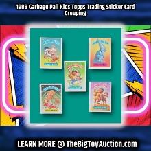 1988 Garbage Pail Kids Topps Trading Sticker Card Grouping