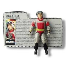Sneak Peek 1987 G.I. Action Figure Toy w/ File Card