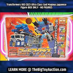 Transformers RID C023 Ultra Class God Magnus Japanese Figure BOX ONLY - NO FIGURES