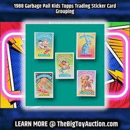 1988 Garbage Pail Kids Topps Trading Sticker Card Grouping