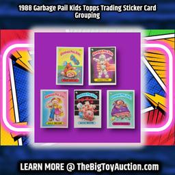 1988 Garbage Pail Kids Topps Trading Sticker Card Grouping