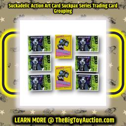 Suckadelic Action Art Card Suckpax Series Trading Card Grouping