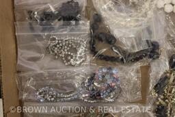 Box lot of costume jewelry, mostly necklaces