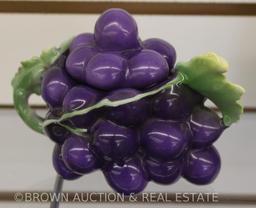 Royal Bayreuth figural purple Grapes creamer and sugar w/lid