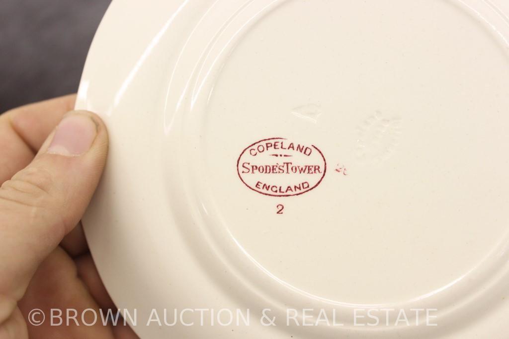 (6) pcs. Mason's Vista Transferware, red: (4) bowls and (2) samall plates