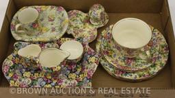 Box lot of Royal Winton Chintz china, assorted patterns