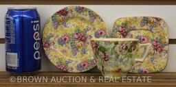 Box lot of Royal Winton Chintz china, assorted patterns