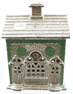 Cast Iron "Bank" w/chimney, 5.5" tall