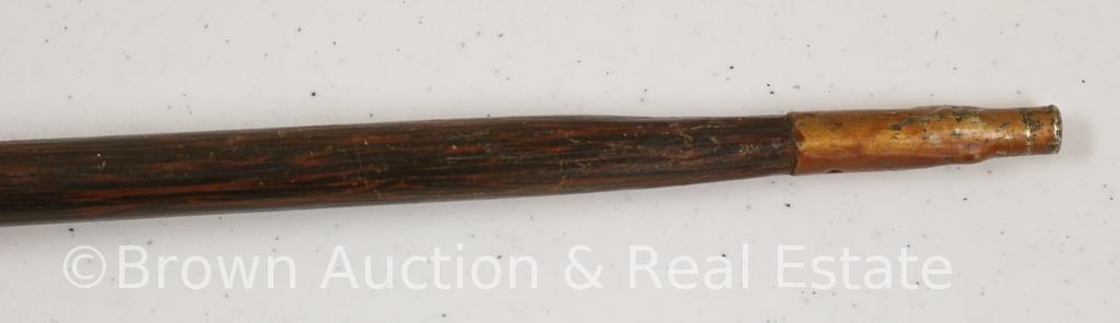 (2) Wooden canes (1-imprinted Gibson, Wichita, Kas)