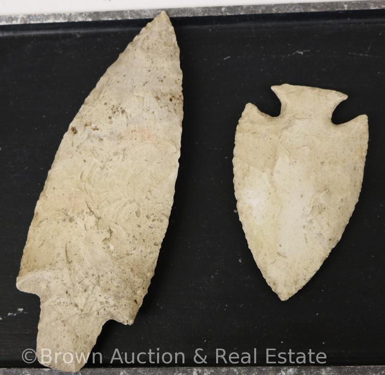 (5) Arrowheads ranging in size from 3" to 5"