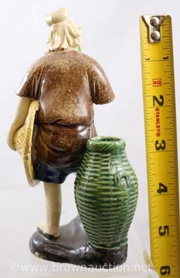 (5) Clay oriental "mud men"