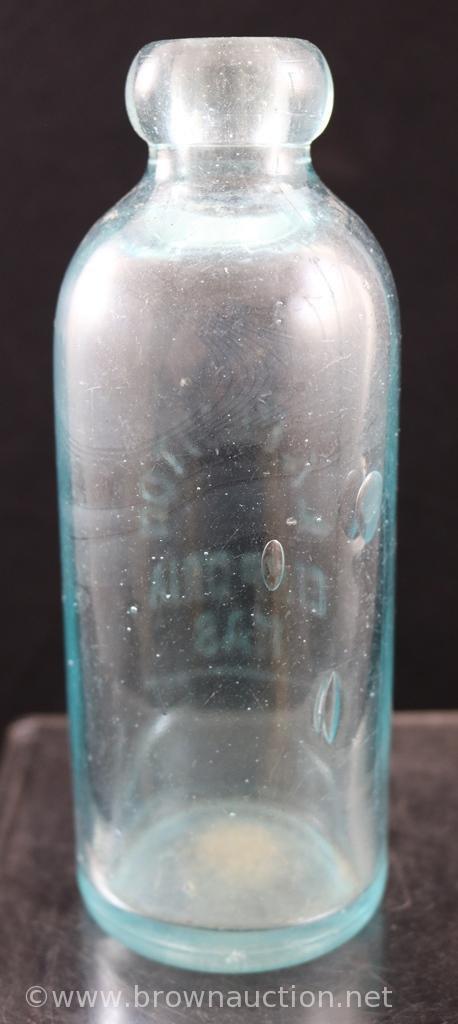 (6) Old bottles incl. "Standard" fruit jar, (2) blob top bottles L.A. Newton (Emporia, KS), Salina