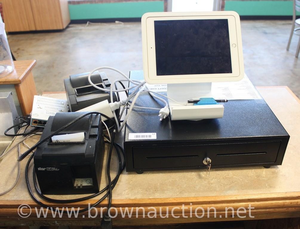 Point of Sale (POS) system with iPad, 2 printers & cash drawer