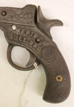 Vintage cast cap gun, "American Bull Dog"