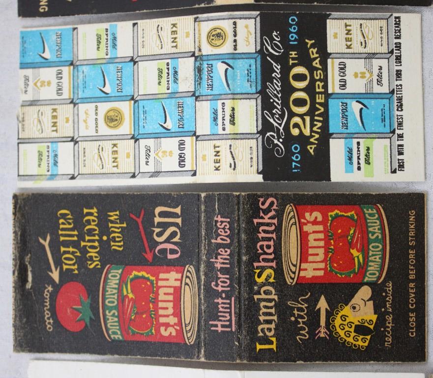 (10) old advertising matchbook covers: L&M cigarettes; Tum's and more!