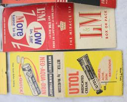 (10) old advertising matchbook covers: L&M cigarettes; Tum's and more!