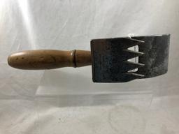 Antique Ice Shave, 19th century, wooden handle