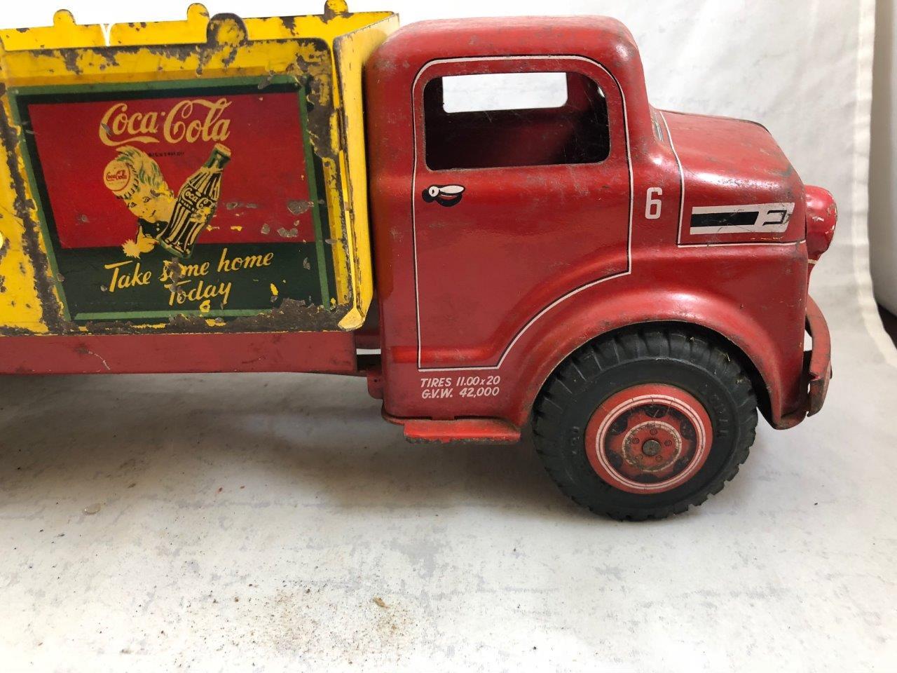 Marx Lumar stake truck with Coca-Cola advertising