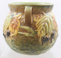 Roseville Blackberry 567-4" vase (repaired rim)