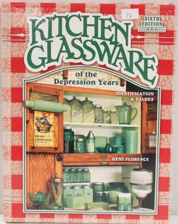 (3) Research books by Gene Florence: Depression Glass, 18th Edition; Glassware from the 40s-50s-60s;