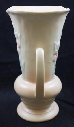 Hull Iris/Narcissus 402-5" vase, peach, paper label