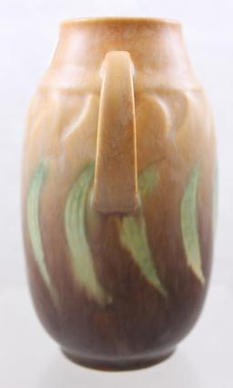 Roseville Falline 643-6" vase, brown