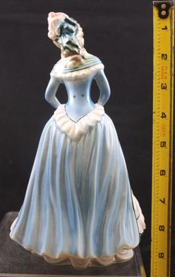 1940's Goldscheider French lady figurine, #818, 8.5" tall