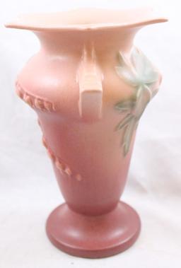 Roseville Bleeding Heart 965-7" vase, pink